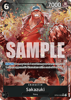 Sakazuki (OP02-099) (V.2) PRB01 Alternate Art Near Mint Englisch