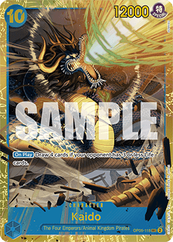 Kaido (OP05-118) (V.1) PRB01 Secret Rare Near Mint Englisch