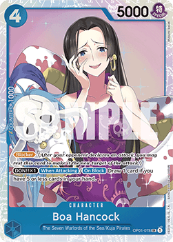 Boa Hancock (OP01-078) (V.1) PRB01 Super Rare Near Mint Englisch