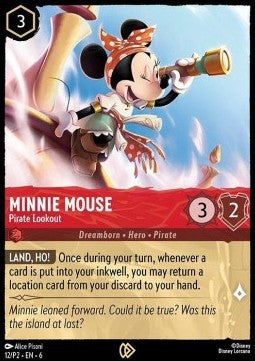 Minnie Maus - Piraten-Ausguck PR2-12 Promo Near Mint Deutsch Foil
