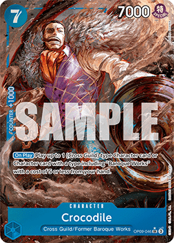 Crocodile (OP09-046) (V.2) OP09 Alternate Art Near Mint Englisch