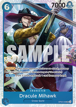 Dracule Mihawk (OP09-048) (V.1) OP09 Super Rare Near Mint Englisch