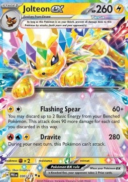 Jolteon ex PRE-030 Double Rare Excellent Englisch