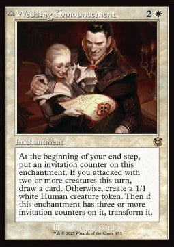 Wedding Announcement // Wedding Festivity XINR-453 Rare Near Mint Englisch Foil
