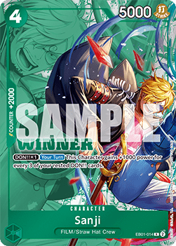 Sanji (EB01-014) (V.2) UP Rare Near Mint Englisch
