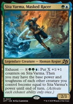 Sita Varma, Masked Racer DFT-223 Rare Near Mint Englisch Foil