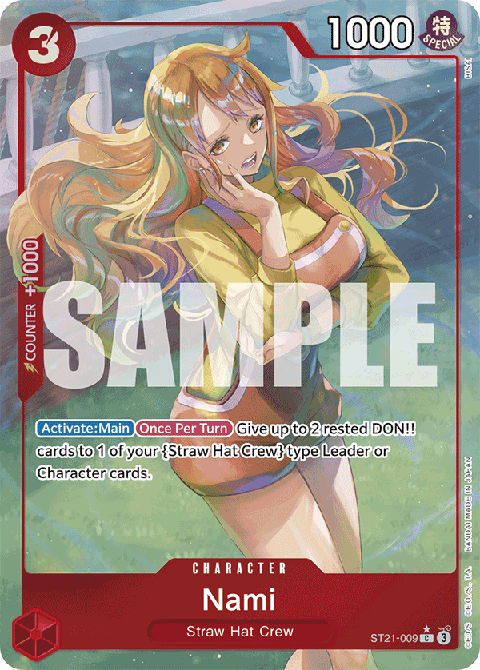 Nami (ST21-009) (V.2) ST-21 Alternate Art Near Mint Englisch
