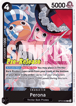 Perona (OP10-092) OP10P Common Near Mint Englisch