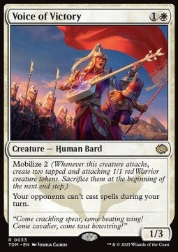 Voice of Victory TDM-33 Rare Excellent Englisch Foil
