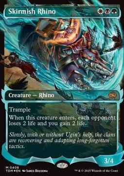 Skirmish Rhino XTDM-408 Mythic Near Mint Japanisch Foil