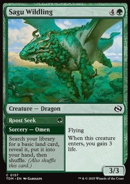 Sagu Wildling // Roost Seek TDM-157 Common Excellent Englisch Foil