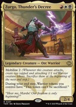 Zurgo, Thunder's Decree TDM-237 Rare Excellent Englisch