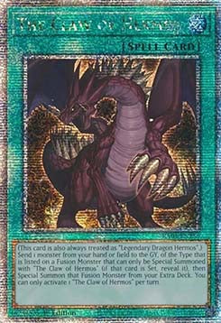 Klaue des Hermos (V.2) RA04-256 Quarter Century Secret Rare Near Mint Deutsch 1. Auflage