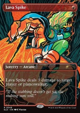 Lava Spike (V.1) SLDUP-2049 Rare Excellent Englisch Foil