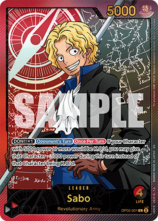 Sabo (OP05-001) EB02 Special Rare Near Mint Englisch