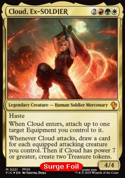 Cloud, Ex-SOLDIER CFIC-221 Mythic Near Mint Englisch Foil