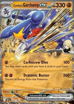 Cynthia's Garchomp ex DRI-104 Double Rare Excellent Englisch