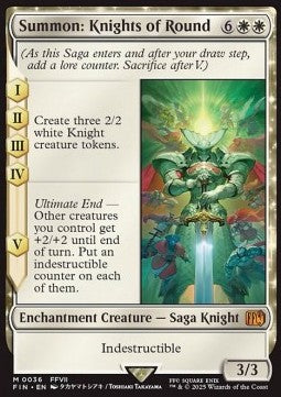 Summon: Knights of Round FIN-36 Mythic Excellent Englisch
