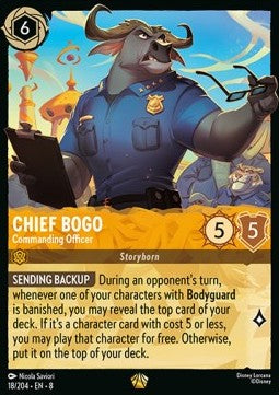 Chief Bogo - Befehlshaber 8JAF-18 Legendary Near Mint Deutsch Foil