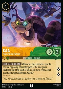 Kaa - Hypnotisierende Python 8JAF-21 Uncommon Near Mint Deutsch Foil
