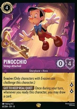 Pinocchio - An Fäden geknüpft 8JAF-61 Legendary Near Mint Deutsch Foil