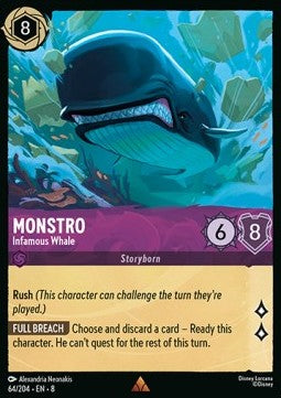 Monstro - Berüchtigter Wal 8JAF-64 Rare Near Mint Deutsch Foil