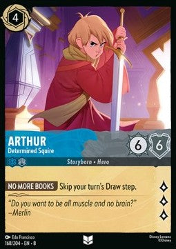 Arthur - Entschlossener Knappe 8JAF-168 Uncommon Near Mint Deutsch Foil
