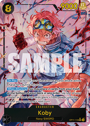 Koby (OP11-119) (V.2) OP11 Alternate Art Excellent Englisch
