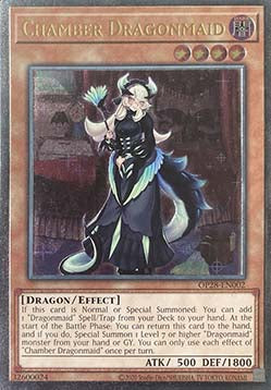 Kammer-Drachenmädchen OP28-002 Ultimate Rare Near Mint Deutsch