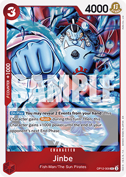 Jinbe (OP12-009) OP12 Rare Boosterfrisch Englisch