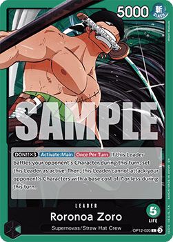 Roronoa Zoro (OP12-020) (V.1) OP12 Leader Boosterfrisch Englisch
