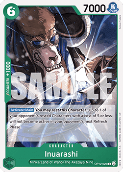 Inuarashi (OP12-022) OP12 Common Boosterfrisch Englisch