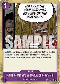 Luffy Is the Man Who Will Be King of the Pirates!!! (OP12-079) OP12 Rare Boosterfrisch Englisch