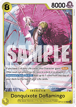 Donquixote Doflamingo (OP12-107) OP12 Rare Boosterfrisch Englisch