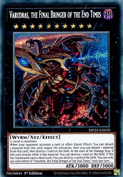 Varudras, the Final Bringer of the End Times MP25-EN070 Secret Rare Near Mint Englisch 1. Auflage