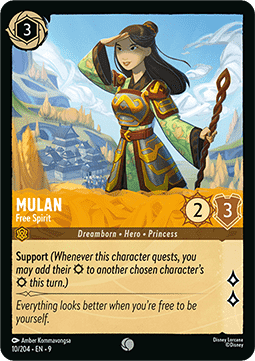 Mulan - Freigeist 9FAB-10 Common Boosterfrisch Deutsch Foil