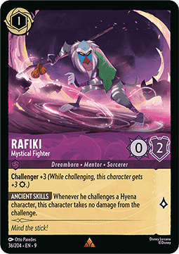 Rafiki - Mystischer Kämpfer 9FAB-36 Rare Boosterfrisch Deutsch Foil