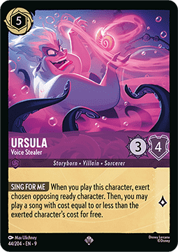 Ursula - Stimmendiebin 9FAB-44 Super Rare Boosterfrisch Deutsch