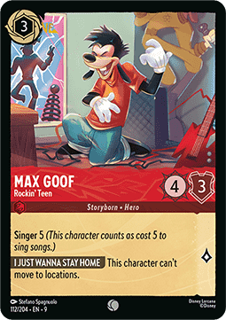 Max Goof - Rockiger Teenie (V.1) 9FAB-112 Common Boosterfrisch Deutsch Foil