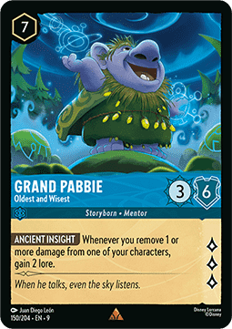 Grand Pabbie - Ältester und weisester 9FAB-150 Rare Boosterfrisch Deutsch Foil