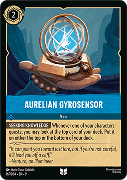 Aurelianischer Gyrosensor 9FAB-167 Uncommon Boosterfrisch Deutsch