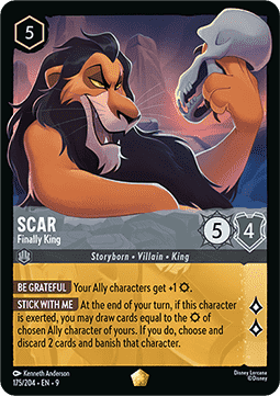 Scar - Endlich König (V.1) 9FAB-175 Legendary Boosterfrisch Deutsch Foil