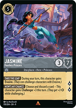 Jasmin - Furchtlose Prinzessin 9FAB-178 Rare Near Mint Deutsch Foil