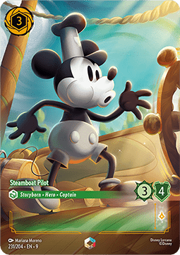 Micky Maus - Dampfschiff-Kapitän (V.2) 9FAB-231 Enchanted Boosterfrisch Deutsch Foil