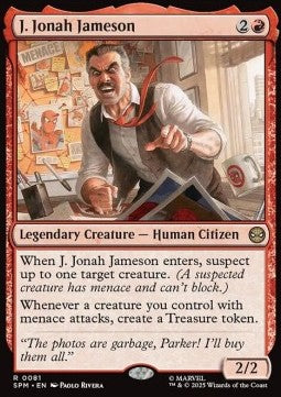 J. Jonah Jameson SPM-81 Rare Near Mint Englisch Foil