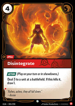 Disintegrate OGN-005 Common Boosterfrisch Englisch