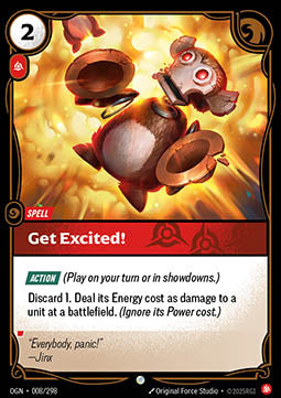 Get Excited! OGN-008 Common Boosterfrisch Englisch