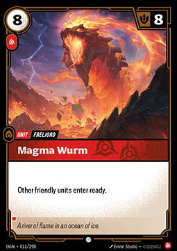 Magma Wurm OGN-011 Common Boosterfrisch Englisch