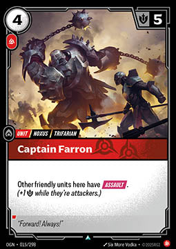 Captain Farron OGN-015 Uncommon Boosterfrisch Englisch