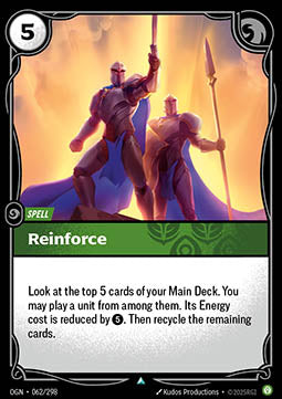 Reinforce OGN-062 Uncommon Boosterfrisch Englisch